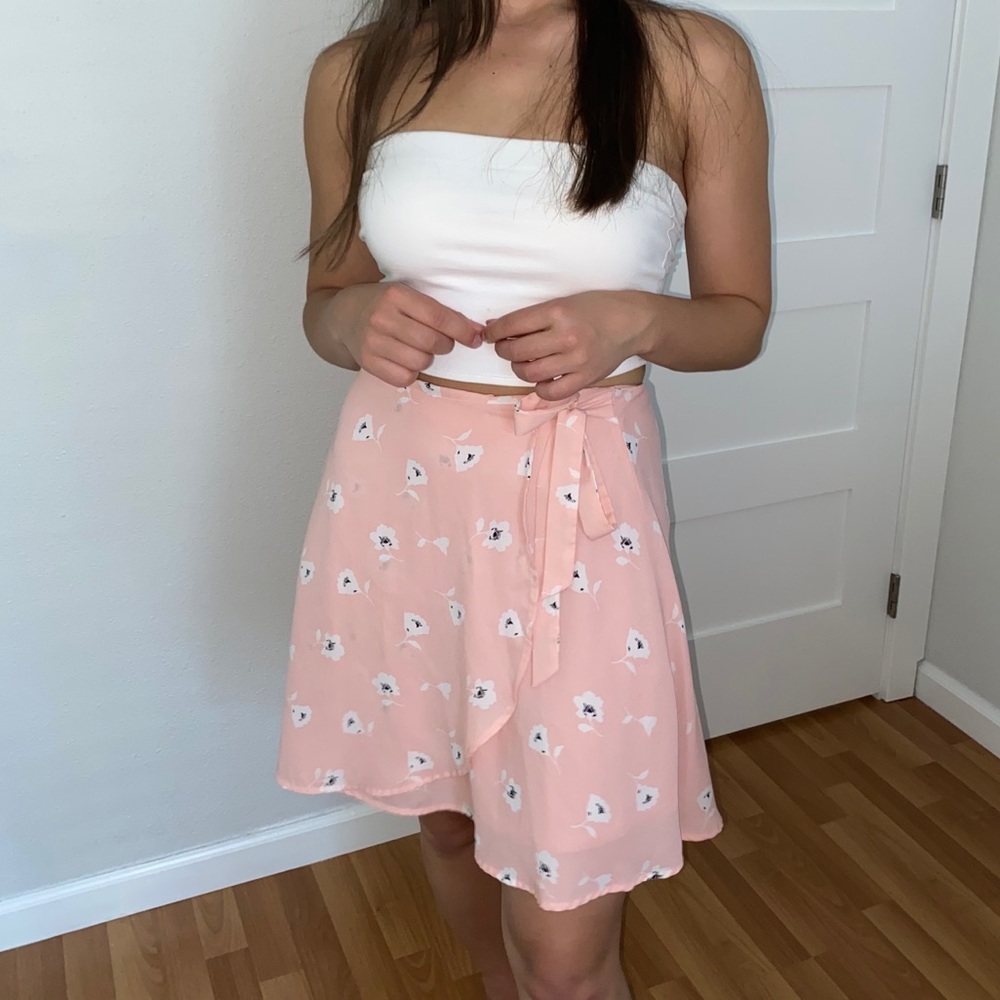 Mini wrap skirt